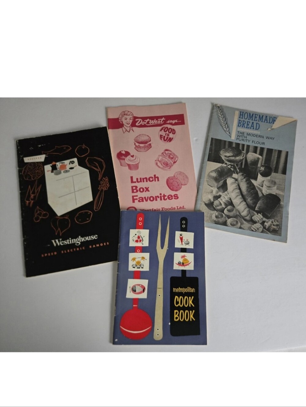 Cookbook Booklet Vintage Purity Flour Dot West Metropolitan Westinghouse
